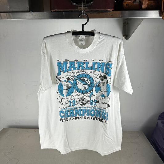Vintage 1997 Florida Marlins MLB World Champions T-Shirt