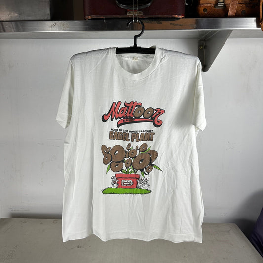 Vintage 80s Bagel Plant Lender's Bagels Graphic Promo T-Shirt