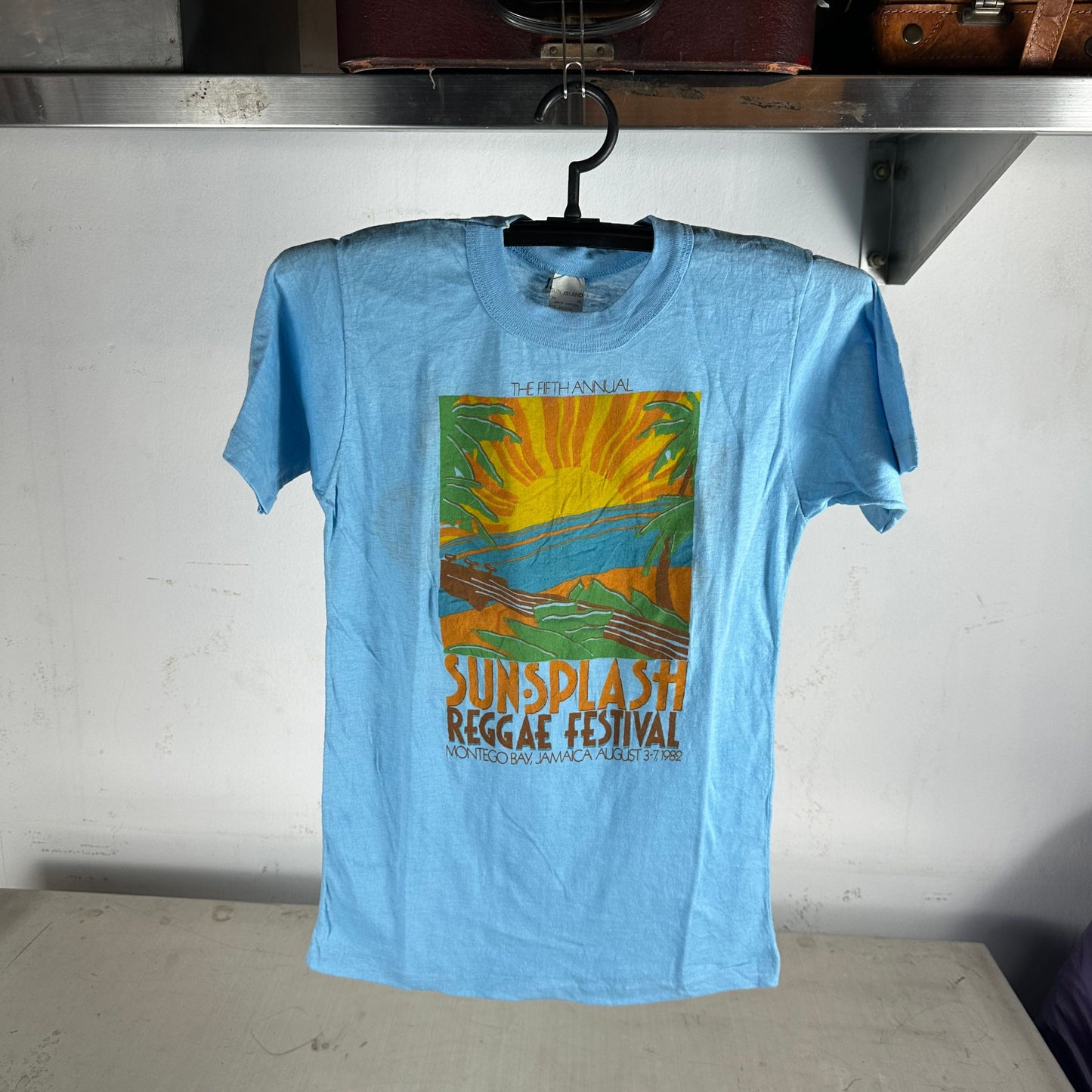 Vintage 1982 Sunsplash Reggae Festival Lets Get Splashed Promo T-shirt