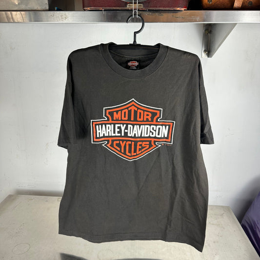 Vintage 1995 Harley Davidson Motorcycle Double Sided Graphic XL T-shirt