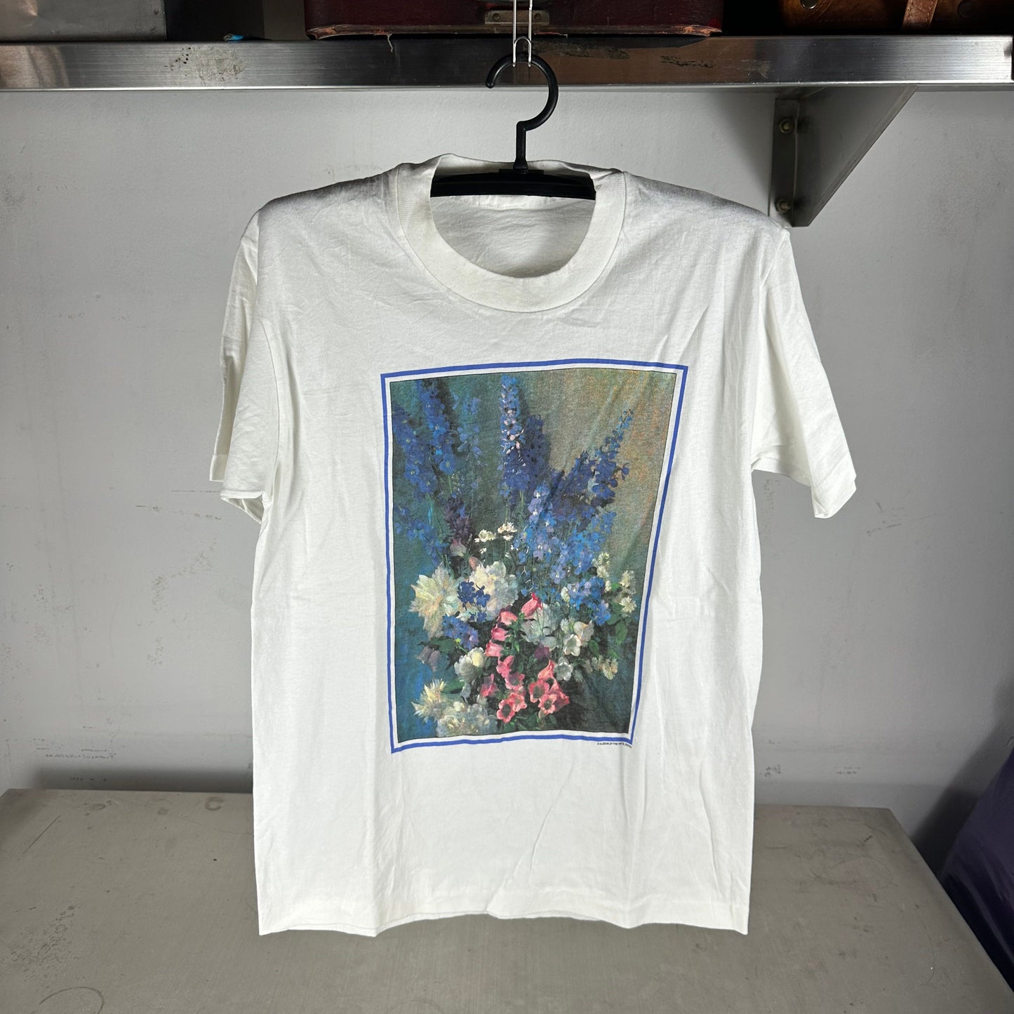 Vintage 90s Floral Artwork Museum of Fine Arts Boston T-shirt