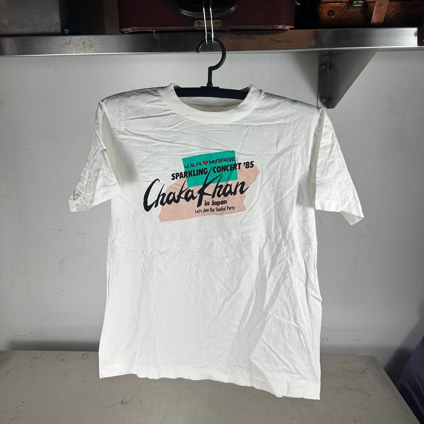 Vintage 1985 Chaka Khan Soulful Party Japan Concert Promo T-shirt
