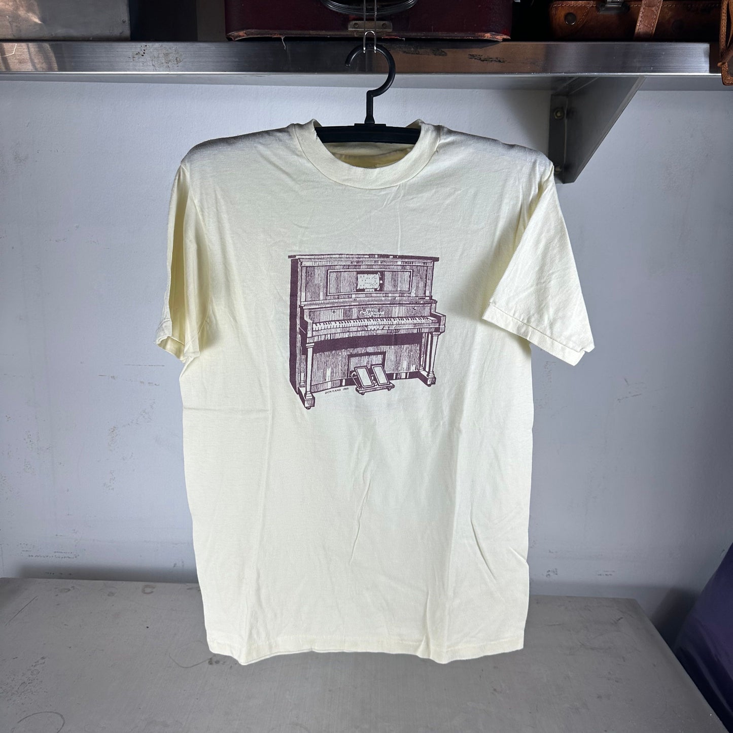 Vintage 1989 Piano Don Band Graphic Single Stitch T-shirt
