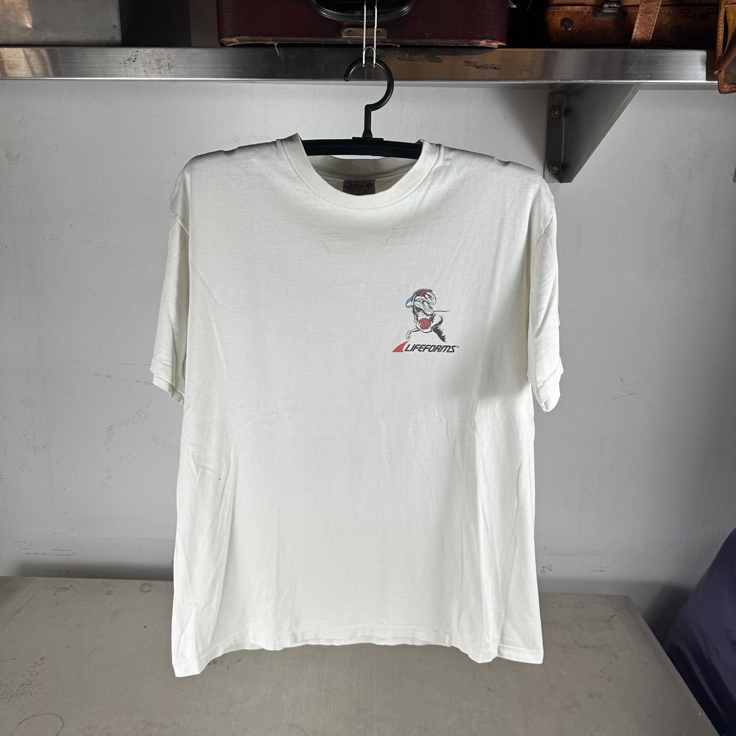 Vintage 1992 Lifeforms International Volleysaurus Rex Graphic T-shirt
