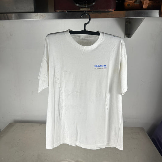 Vintage 90s Casio Innovation Continues Calculator Promo T-shirt
