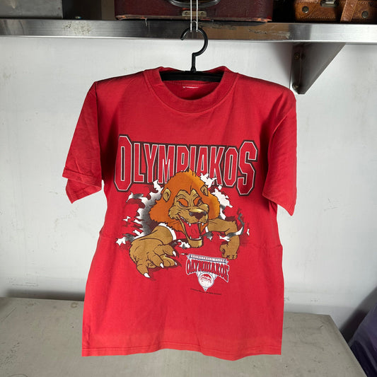 Vintage 90s Olympiacos BC Basketball Club Breakthrough T-shirt