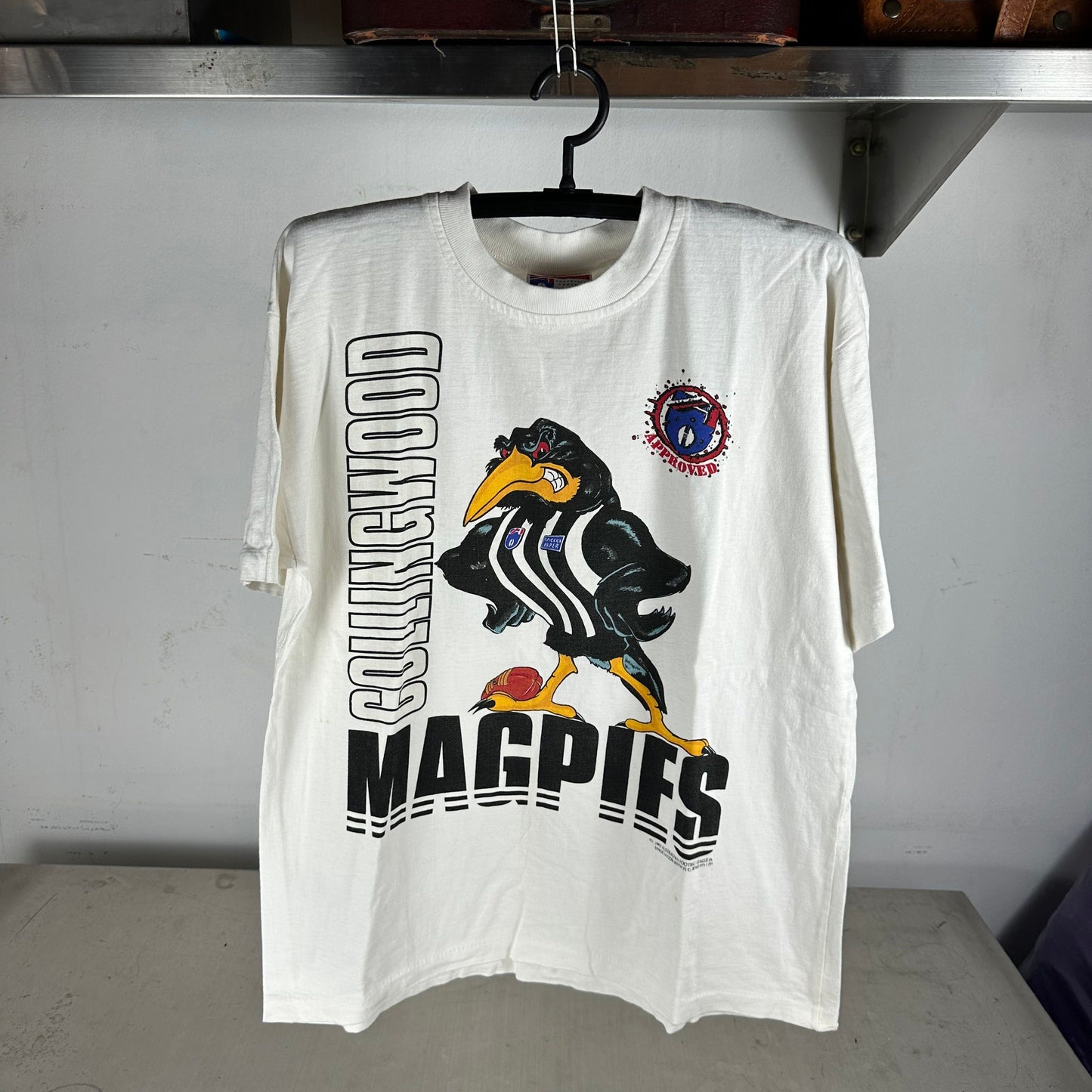 Vintage 1992 Collingwood Magpies AFL Australian Football League T-shirt