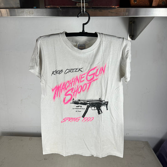 Vintage 1990 MP5 Sub-machine Gun Shoot Graphic Single Stitch T-shirt
