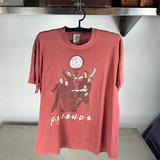 Vintage 90s Friends TV Show Sitcom Cast Graphic Promo T-shirt