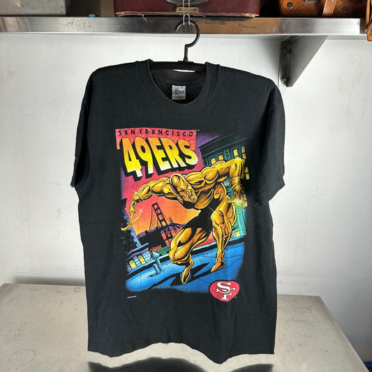 Vintage 1994 San Francisco 49ers NFL Salem Sportswear Superhero T-shirt