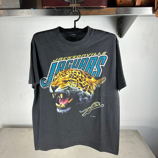 Vintage 1993 Jacksonville Jaguars Football NFL Graphic Single Stitch T-shirt