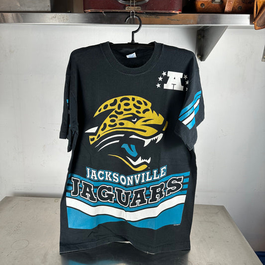 Vintage 1995 Jacksonville Jaguars NFL Salem Sportswear All Over Print AOP T-shirt
