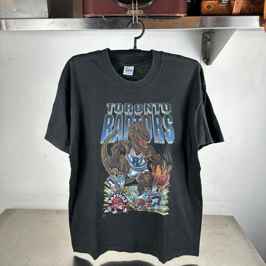 Vintage 90s Toronto Raptors NBA Salem Sportswear Mascot Graphic T-shirt