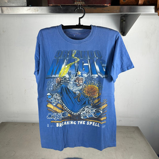 Vintage 90s Orlando Magic NBA Breaking the Spell Graphic T-shirt