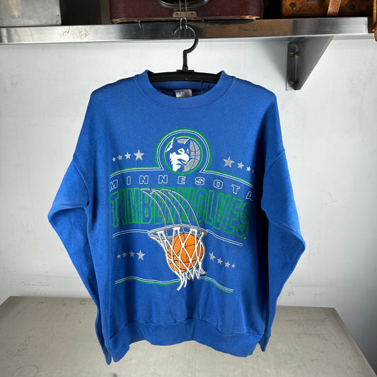 Vintage 90s Minnesota Timberwolves Basketball NBA Graphic Sweatshirt