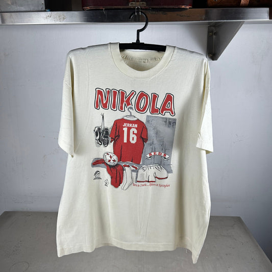 Vintage 90s Nikola Jerkan Nottingham Forest FC Soccer Graphic T-shirt