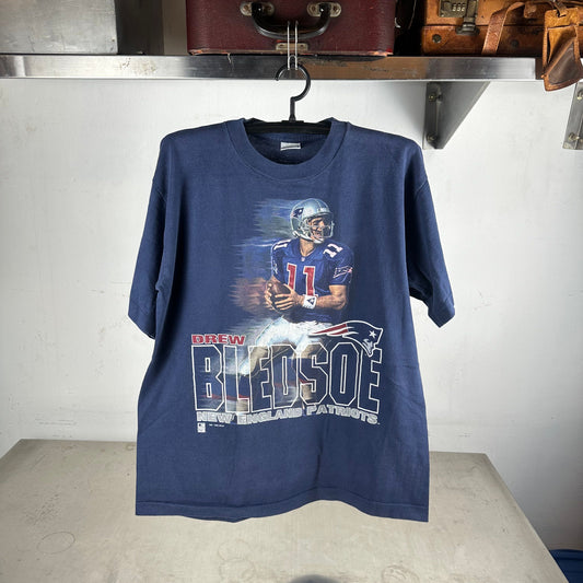Vintage 1995 Drew Bledsoe New England Patriots NFL Salem Sportswear T-shirt