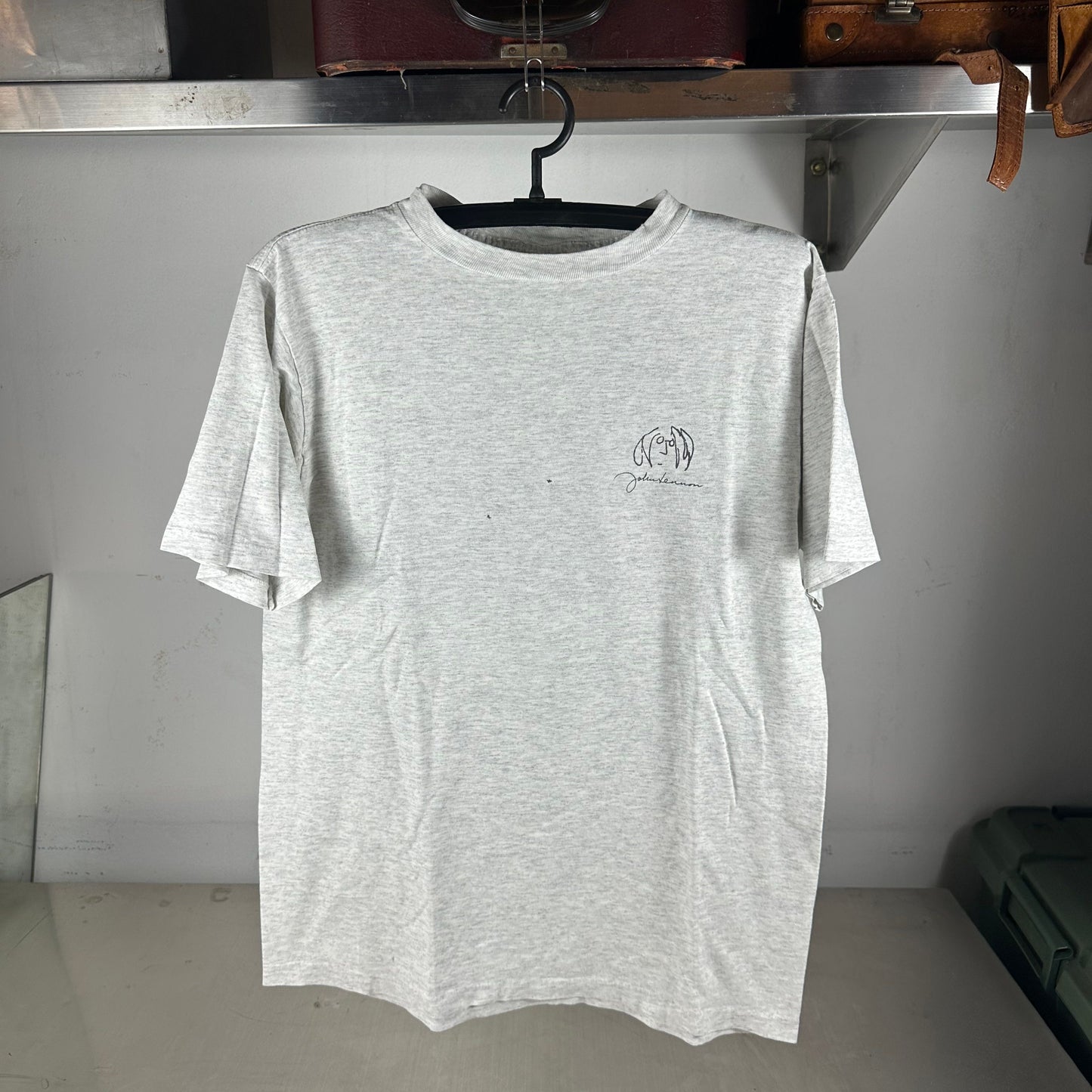 Vintage 90s John Lennon The Beatles Kissing Art Single Stitch T-shirt