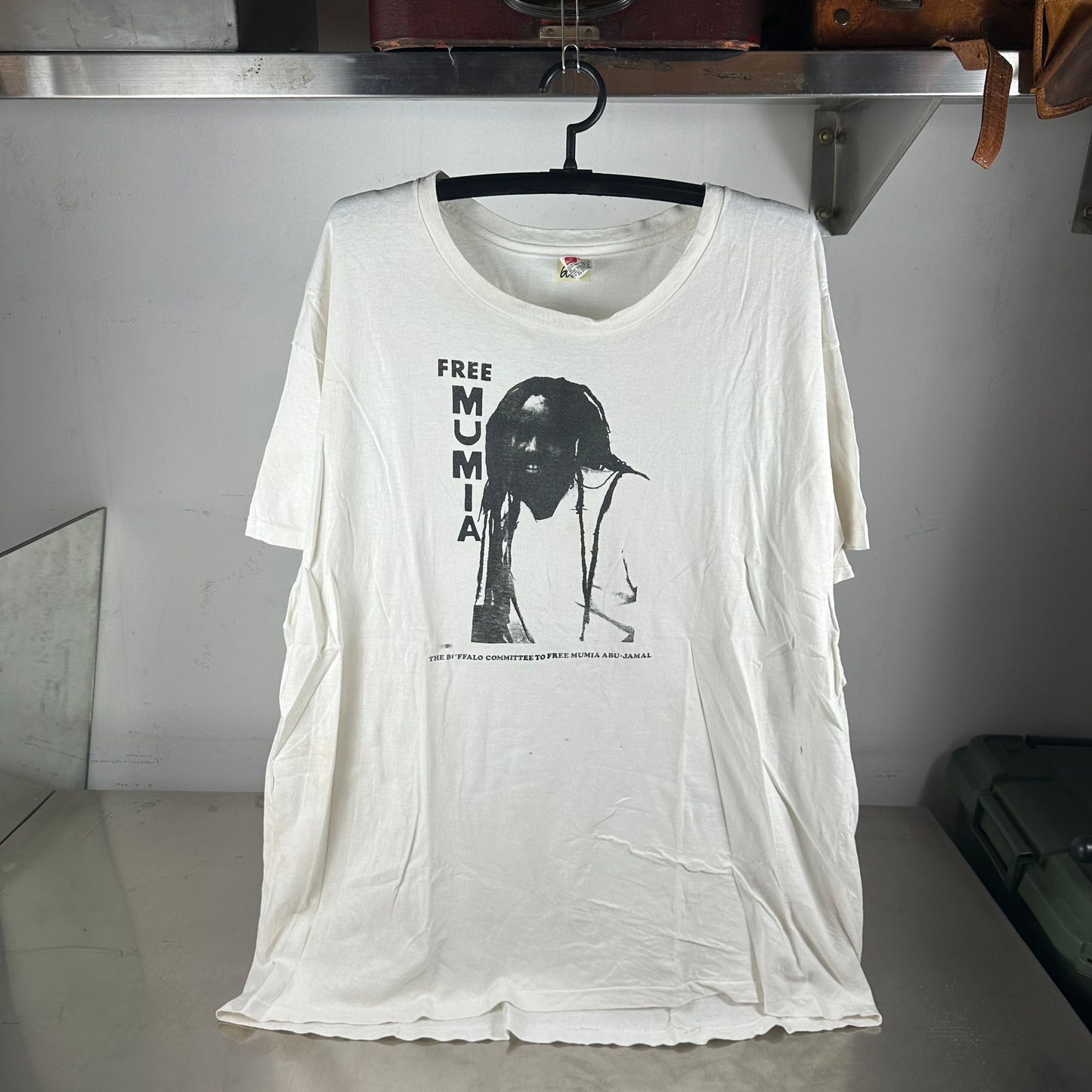 Vintage 90s Free Mumia Abu-Jamal Single Stitch T-shirt