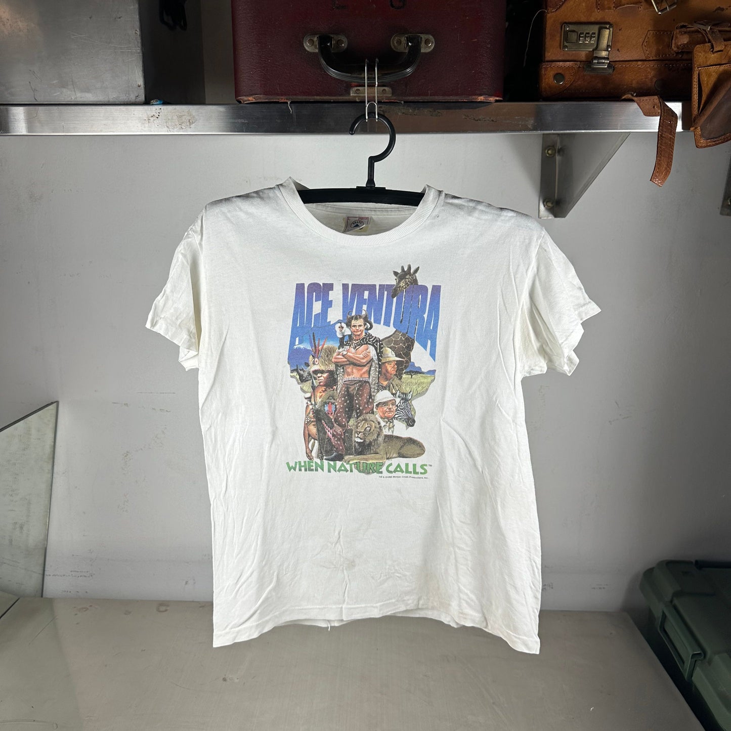 Vintage 1995 Ace Ventura When Nature Calls Jim Carrey Movie Promo T-shirt
