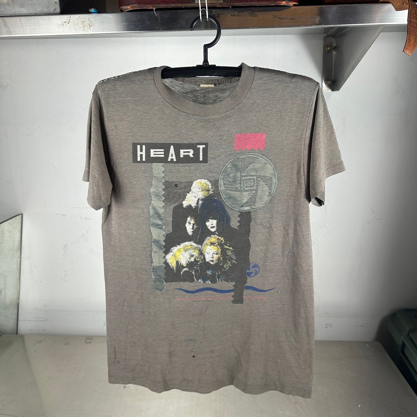 Vintage 1987 Heart Bad Animals Tour Concert Rock Band Single Stitch T-shirt