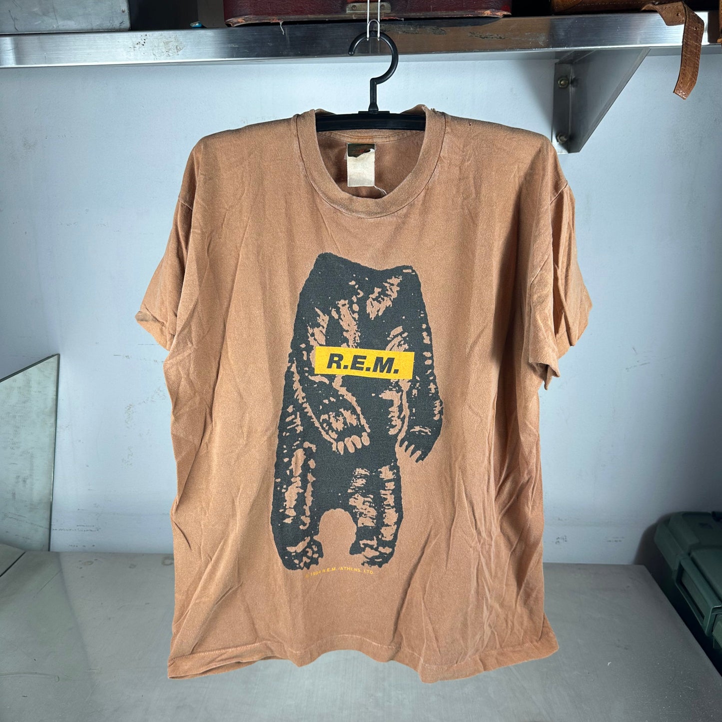 Vintage 1994 REM Monster Bear Graphic Band Single Stitch T-shirt