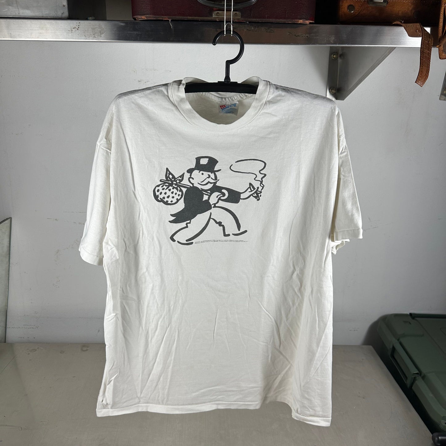 Vintage 90s Monopoly Board Game Double Sided Graphic Single Stitch T-shirt