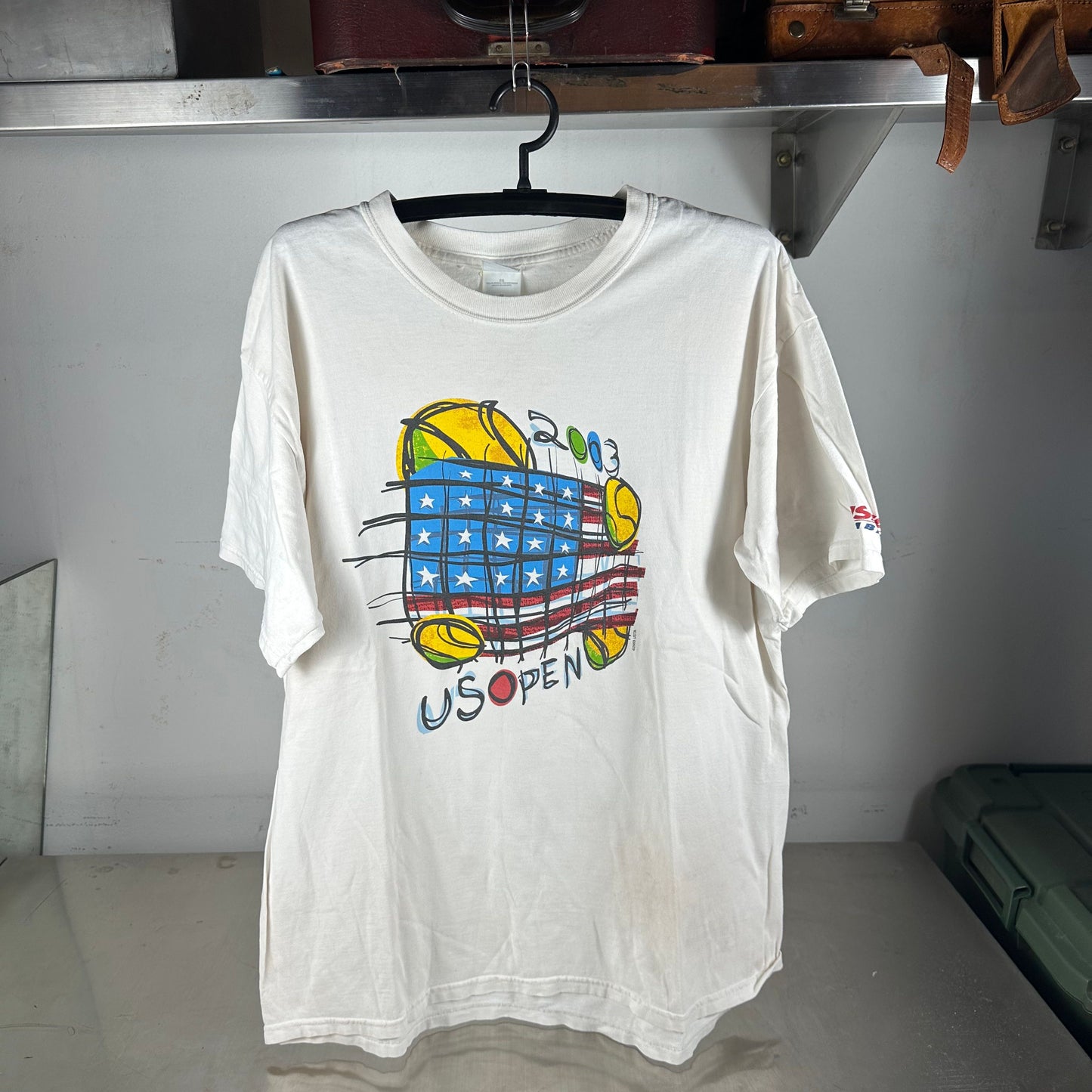 Vintage 2003 US Open Tennis Championship Promo Graphic XL T-shirt