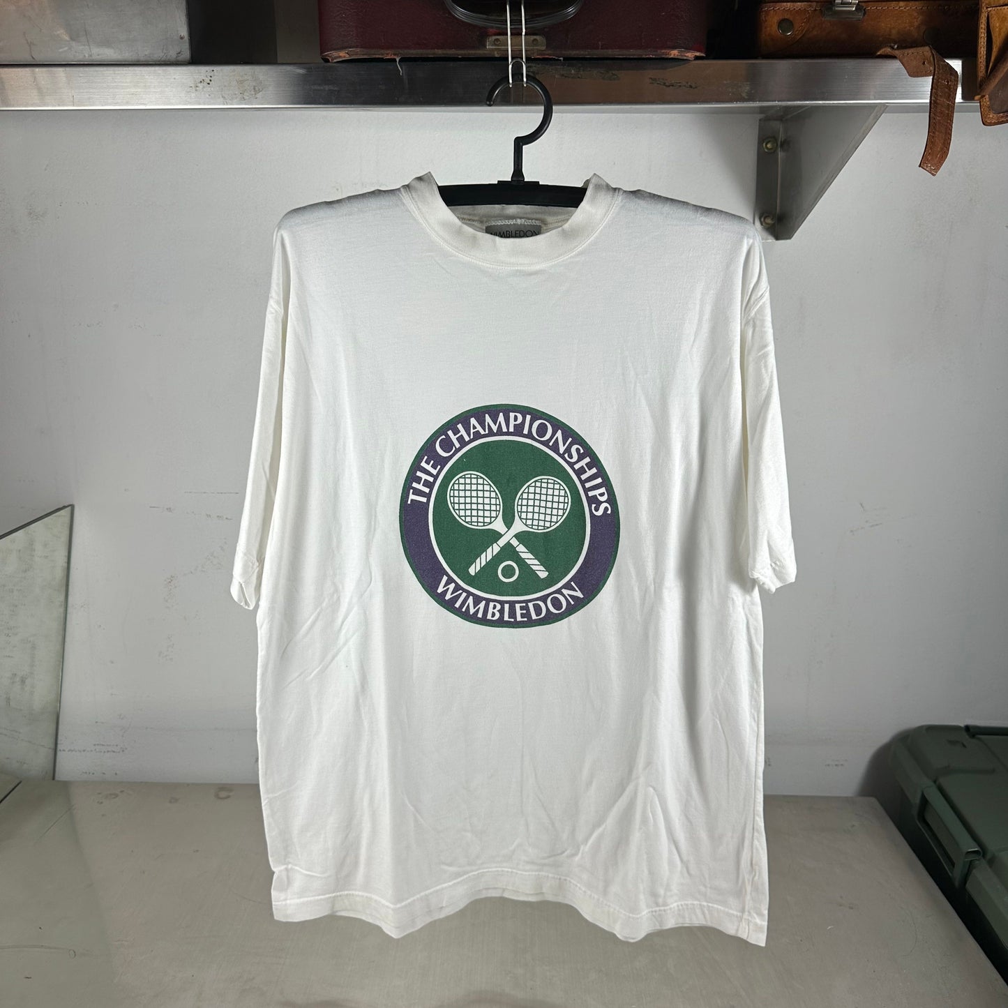 Vintage 90s Wimbledon Tennis Championship Promo Graphic XL T-shirt