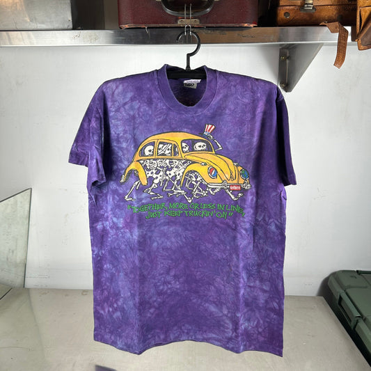 Vintage 90s Grateful Dead Just Keep Truckin On Liquid Blue Single Stitch T-shirt