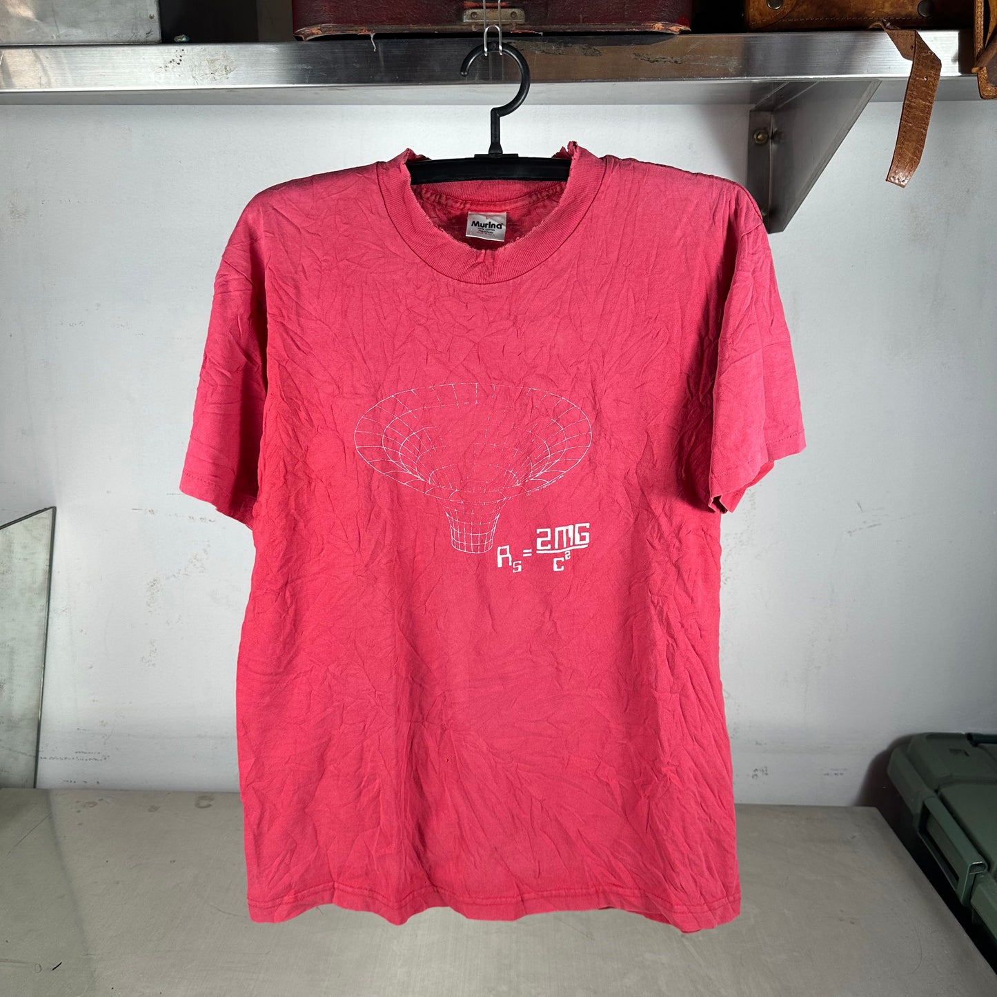 Vintage 1982 And God Said And There Was Light Scientific Equation T-shirt