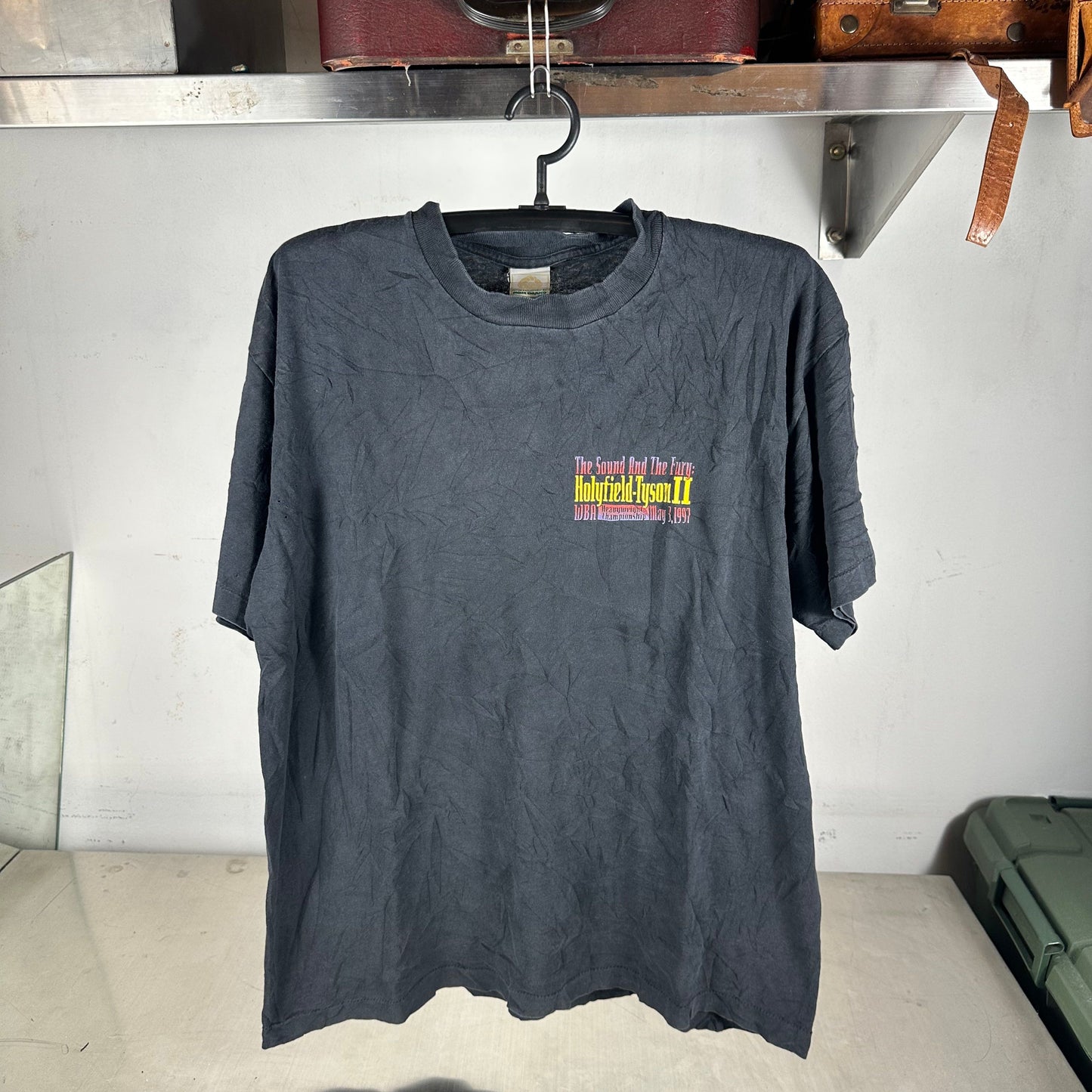 Vintage 1997 Evander Holyfield VS Mike Tyson II Boxing Match T-shirt