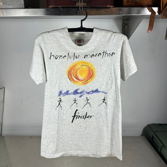 Vintage 1993 Nike Honolulu Marathon Finisher Running Single Stitch T-shirt