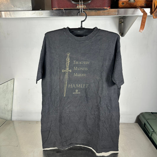Vintage 90s Hamlet Warner Movie Treachery Madness Murder Promo T-shirt