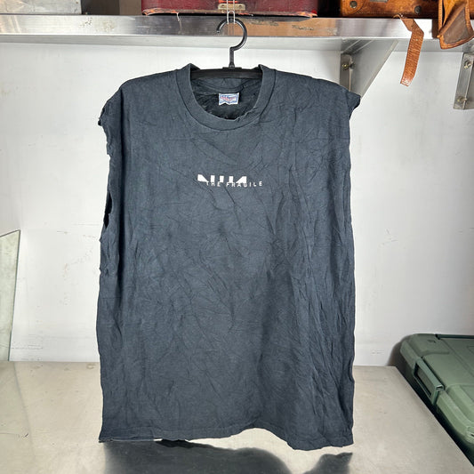Vintage 2000 Nine Inch Nails The Fragile Tour Concert Cut Sleeves T-shirt