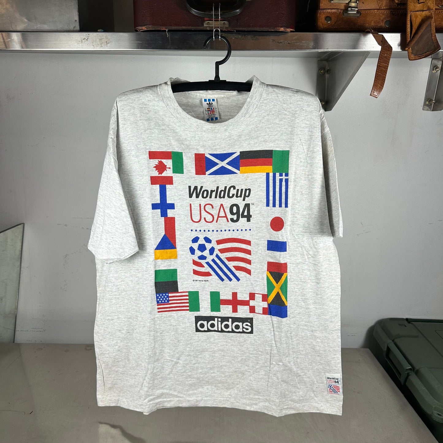 Vintage Adidas 1994 USA Soccer World Cup Single Stitch T-shirt