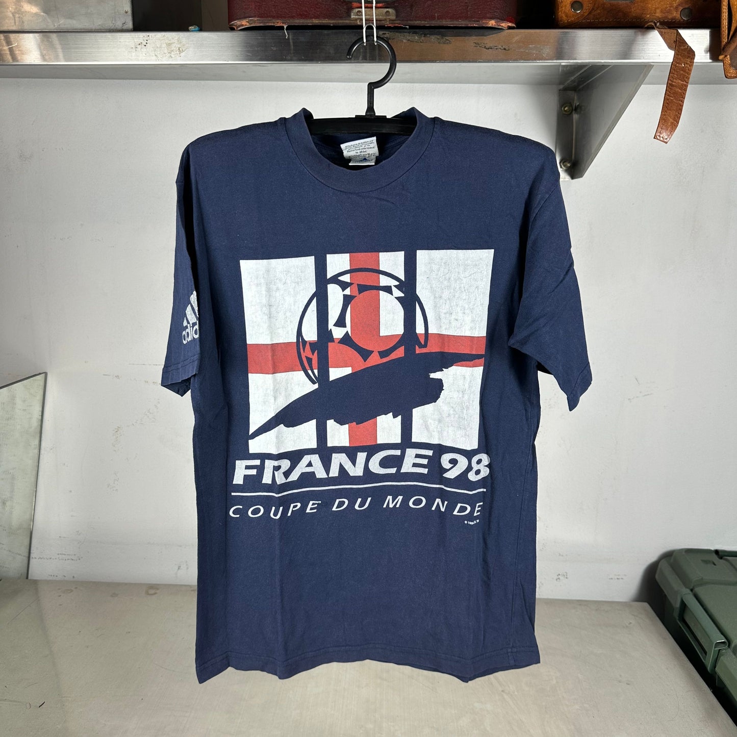 Vintage England 1998 France Soccer World Cup Coupe Du Monde T-shirt