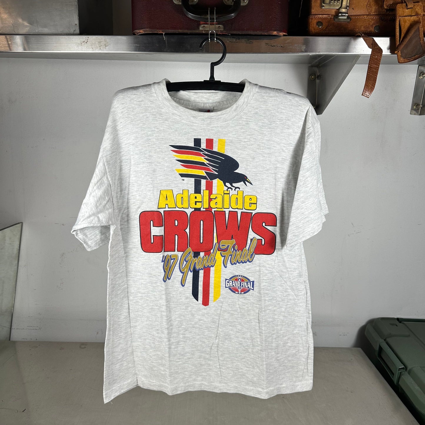 Vintage 1997 Adelaide Crows AFL Grand Final Double Sided Graphic T-shirt
