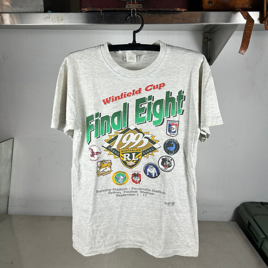 Vintage 1995 NRL Winfield Cup Rugby Final Eight Graphic Single Stitch T-shirt