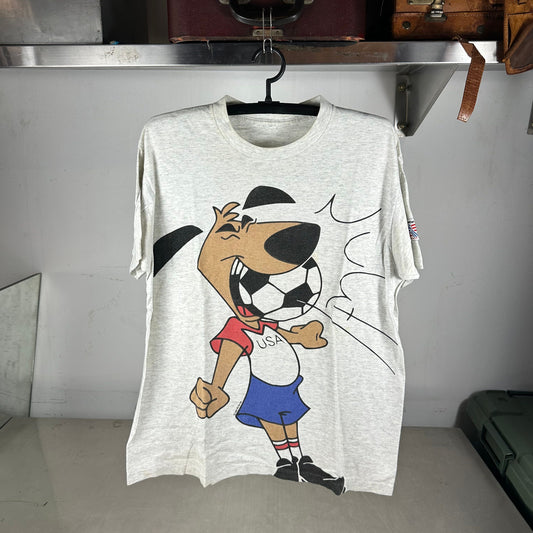Vintage 1994 USA Soccer World Cup Dog Mascot Graphic Single Stitch T-shirt