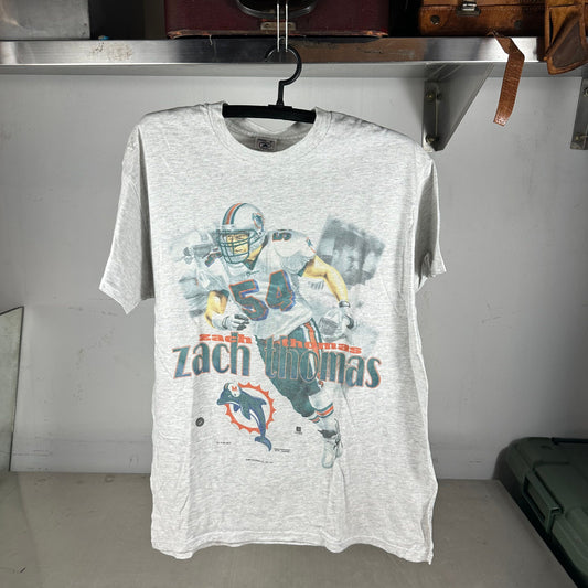 Vintage 1997 Zach Thomas Miami Dolphins NFL Graphic T-shirt