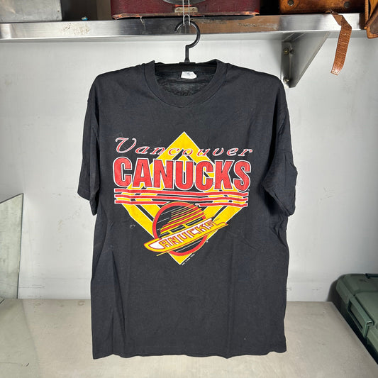 Vintage 1994 Vancouver Canucks Hockey NHL Single Stitch T-shirt