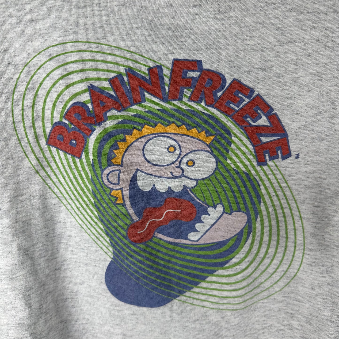 Vintage 90s Slurpee Brainfreeze So Good It Hurts Promo Single Stitch T-Shirt