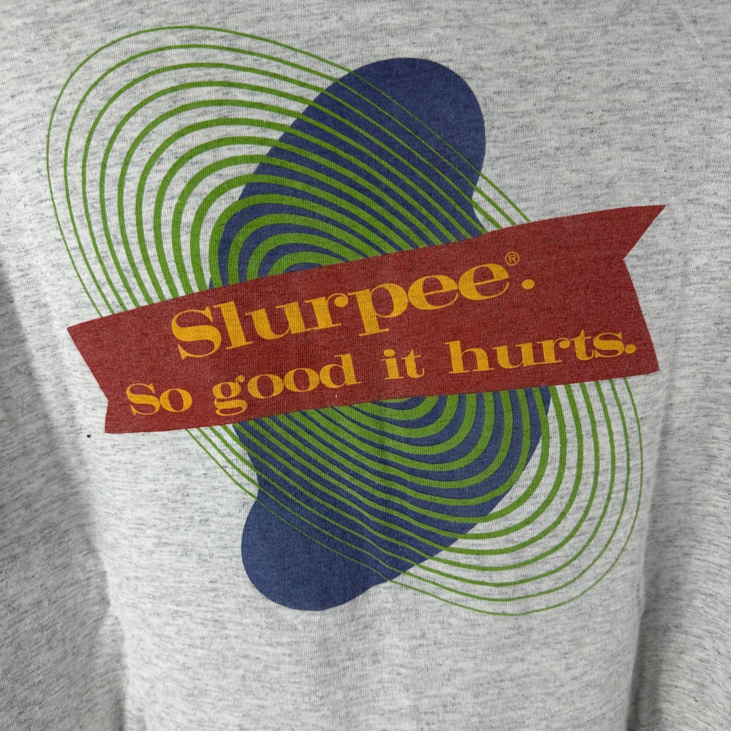 Vintage 90s Slurpee Brainfreeze So Good It Hurts Promo Single Stitch T-Shirt