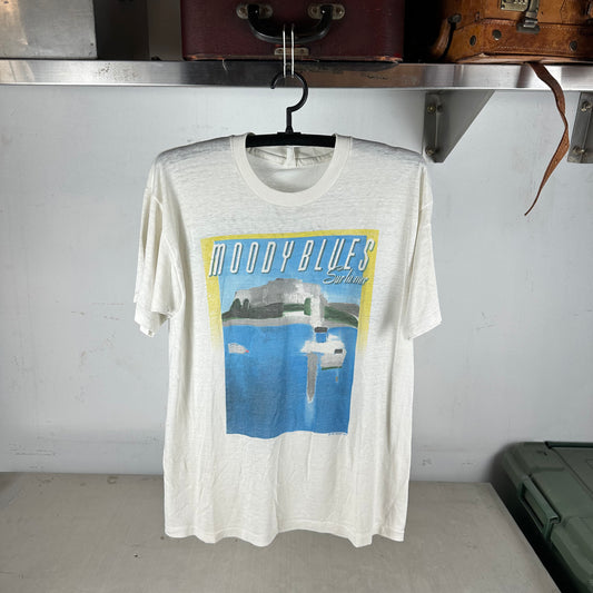 Vintage 1988 The Moody Blues Sur La Mer Tour Rock Band Single Stitch T-Shirt