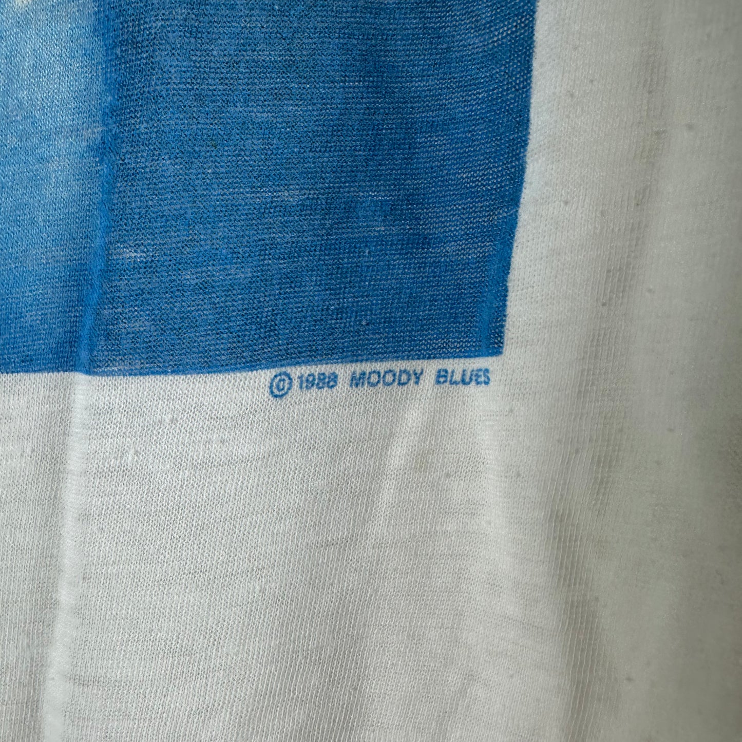 Vintage 1988 The Moody Blues Sur La Mer Tour Rock Band Single Stitch T-Shirt