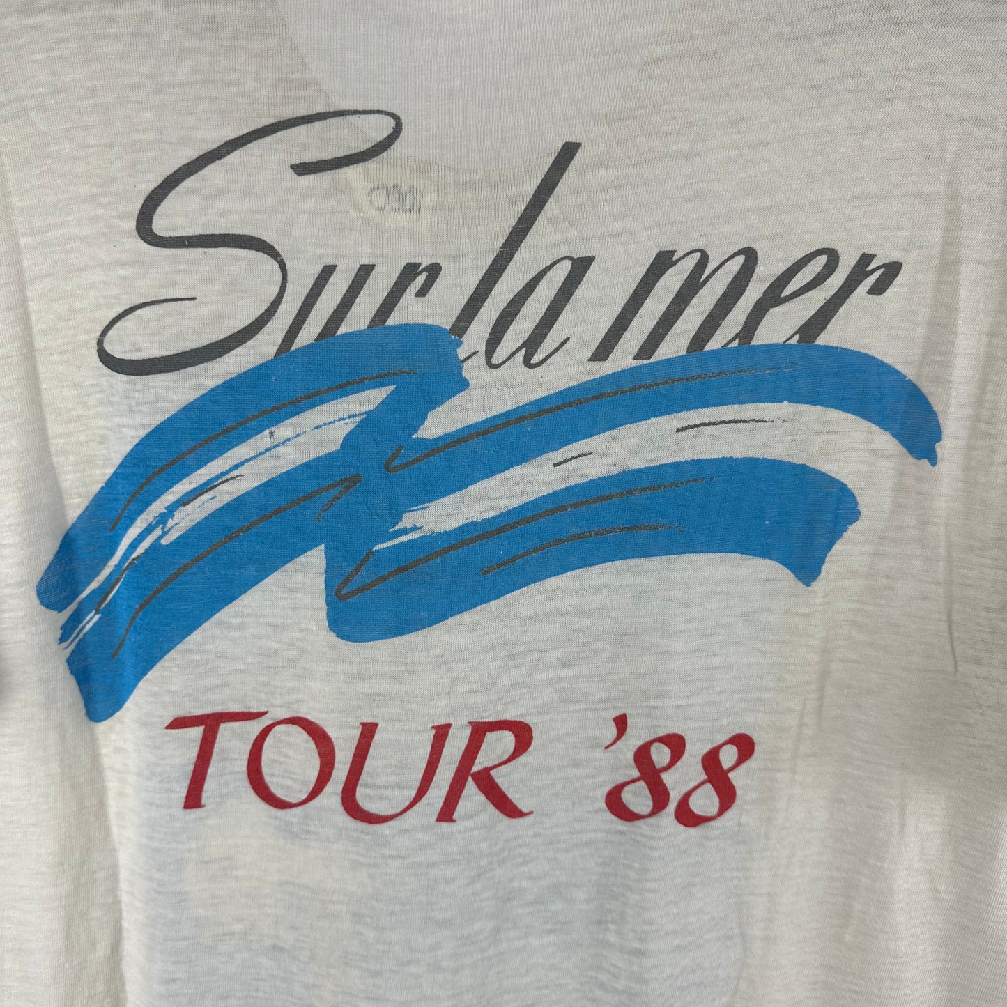 Vintage 1988 The Moody Blues Sur La Mer Tour Rock Band Single Stitch T-Shirt