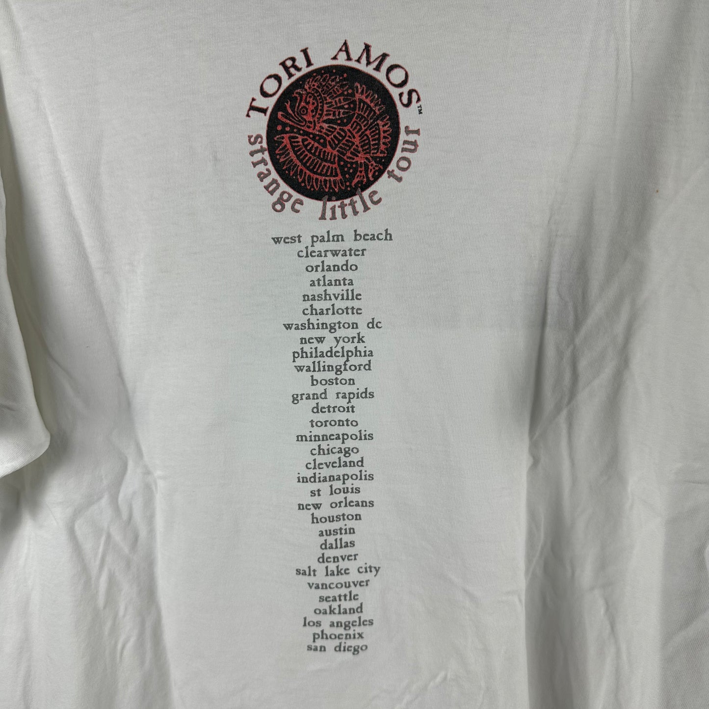 Vintage 2001 Tori Amos Strange Little Girls Tour Concert T-Shirt