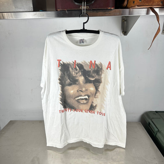 Vintage 90s Tina Turner Twenty Four Seven Tour Concert T-Shirt