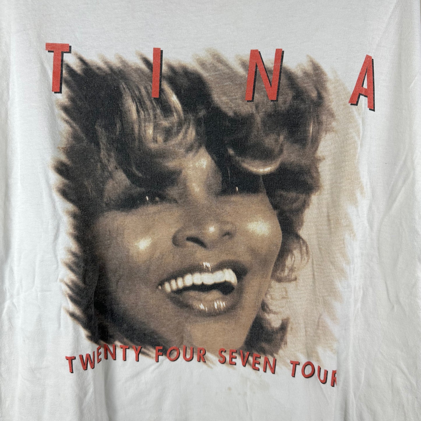 Vintage 90s Tina Turner Twenty Four Seven Tour Concert T-Shirt